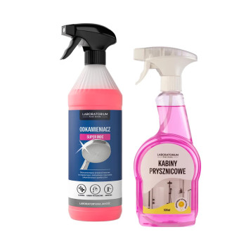 Zestaw D-LUX Odkamieniacz 1L + D-LUX Kabiny Prysznicowe 500ml