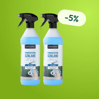 D-LUX - Powierzchnie szklane i szyby 1000 ml - Zestaw 2 butelek z rabatem
