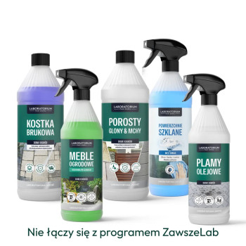 Zestaw do czyszczenia wokół domu z płynem na plamy olejowe za 1 zł, rabatem i darmową wysyłką