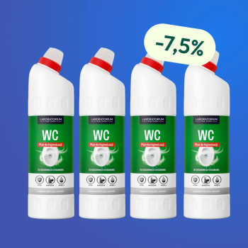 WC Płyn do higienizacji 1l - Zestaw 4 butelek z rabatem