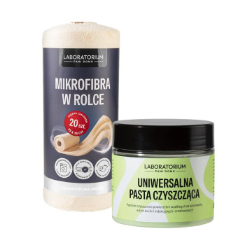 Mikrofibra w rolce + Uniwersalna Pasta Czyszcząca