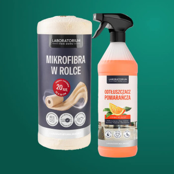 Mikrofibra w rolce + Odtłuszczacz