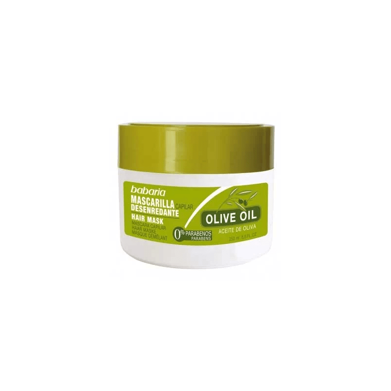 Babaria - Maska ułatwiająca rozczesywanie włosów na bazie 100% oliwy z oliwek do każdego rodzaju włosów - 250 ml Babaria - Maska ułatwiająca rozczesywanie włosów na bazie 100% oliwy z oliwek do każdego rodzaju włosów - 250 ml