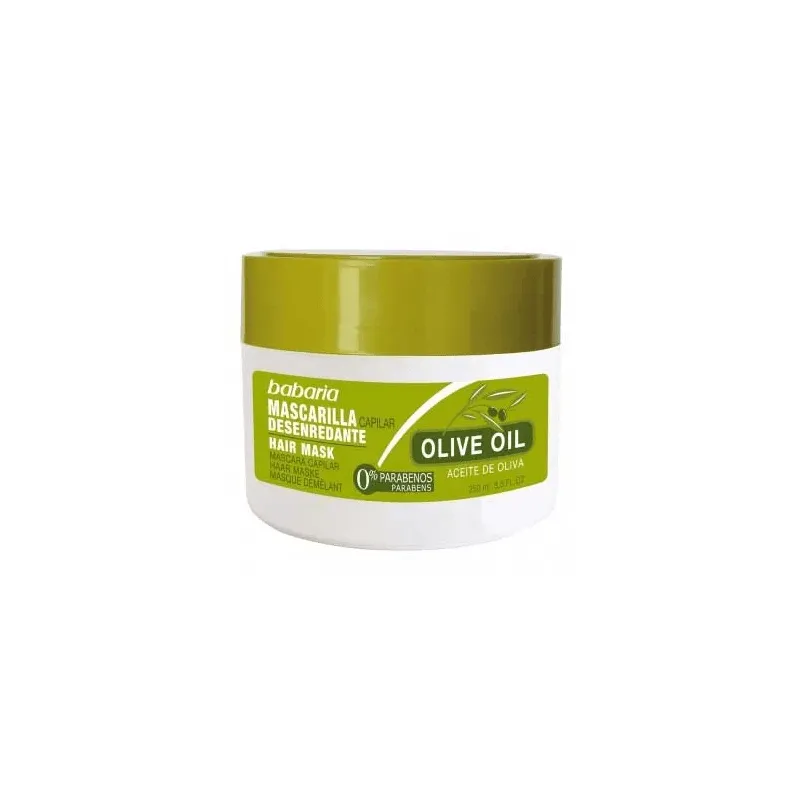 Babaria - Maska ułatwiająca rozczesywanie włosów na bazie 100% oliwy z oliwek do każdego rodzaju włosów - 250 ml