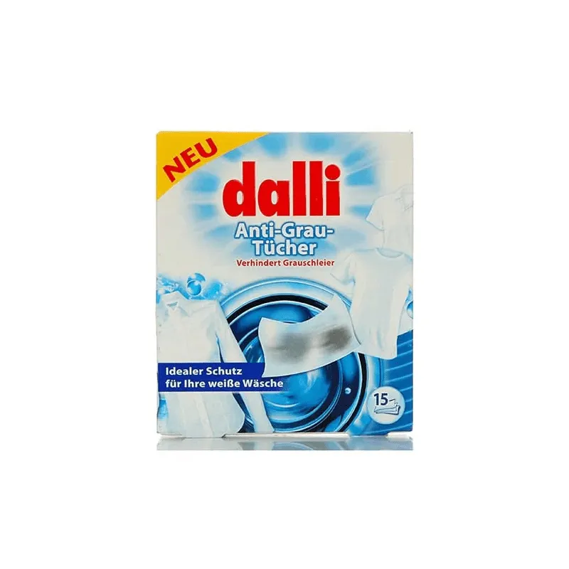Dalli - Chusteczki do prania białych tkanin 15 szt