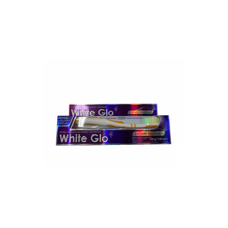 White Glo - 2 in 1 Mouthwash pasta do zębów 100ml + szczoteczka