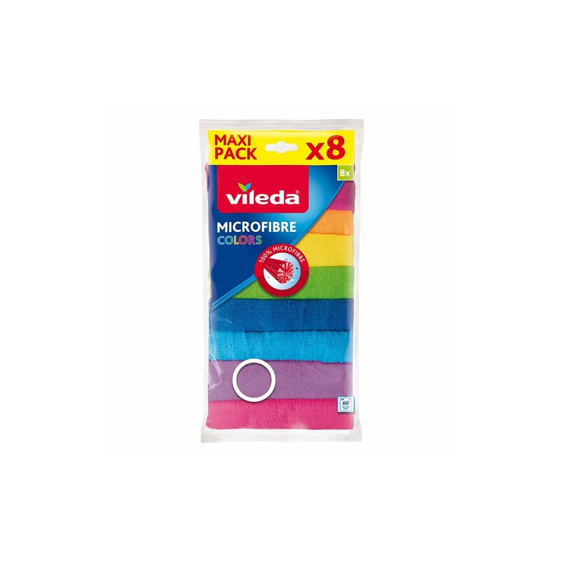 Vileda - Ściereczka uniwersalna w mikrofibry 8 sztuk Vileda - Ściereczka uniwersalna w mikrofibry 8 sztuk