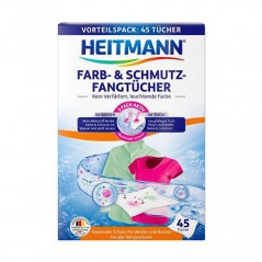 Heitmann - Chusteczki wyłapujące kolor i brud 45 sztuk