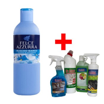 Felce Azzurra - Żel Do Mycia Ciała Białe Piżmo 650 Ml + Zestaw Podręczny 1 Z Darmową Wysyłką I Rabatem Do 30%