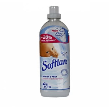 Softlan - Płyn do płukania Weich&Mild na 34 płukania 1L