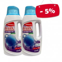D-LUX - Aktywny Żel Do Prania 1,4 L Color Koncentrat - Zestaw 2 butelek z rabatem
