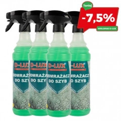 D-LUX - Odmrażacz Do Szyb 600 Ml - Zestaw 4 Butelek Z Rabatem