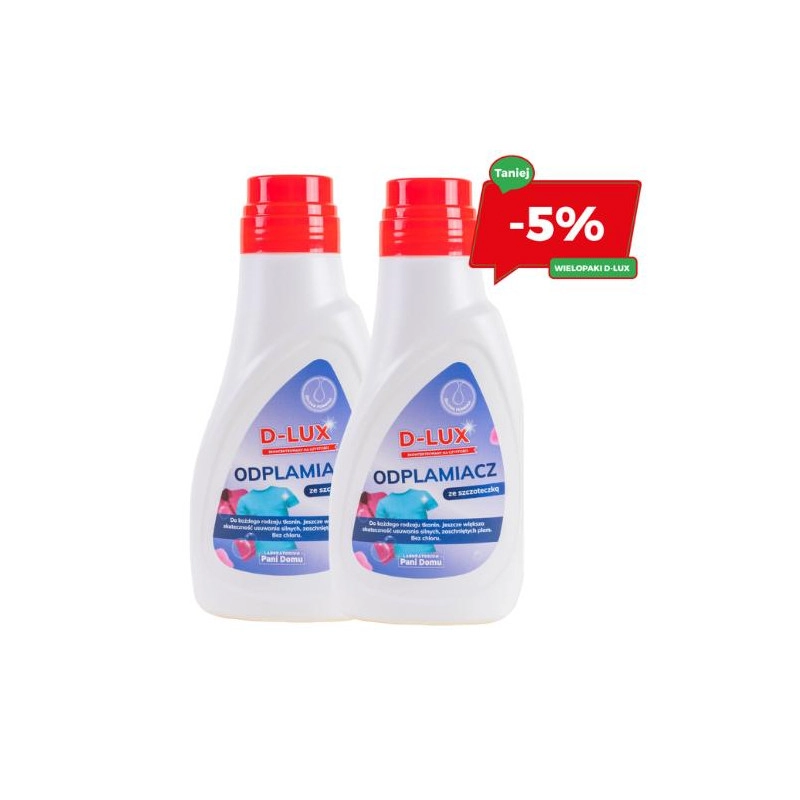 D-LUX Odplamiacz ze szczoteczką 250 ml  - Zestaw 2 Butelek z Rabatem