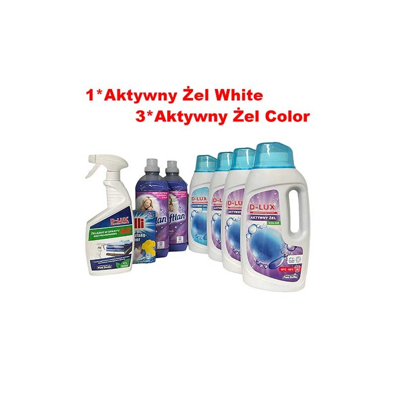 Zestaw Aktywne Pranie XL 3xColor +1xWhite Z Darmową Wysyłką I Rabatem