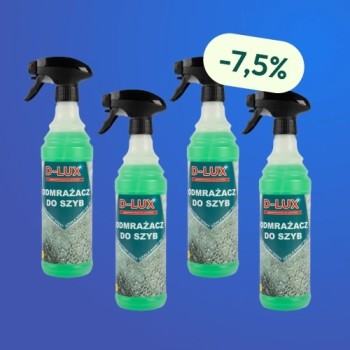 D-LUX - Odmrażacz Do Szyb 600 Ml - Zestaw 4 Butelek Z Rabatem
