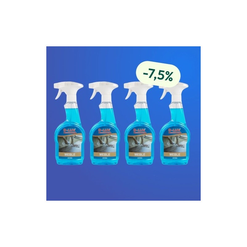 D-LUX Meble 500 ml - Zestaw 4 butelek z rabatem i darmową wysyłką D-LUX Meble 500 ml - Zestaw 4 butelek z rabatem i darmową wysyłką