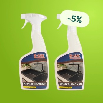 D-LUX - Płyn do mycia Granitu i Marmuru 500 ml - Zestaw 2 butelek z rabatem