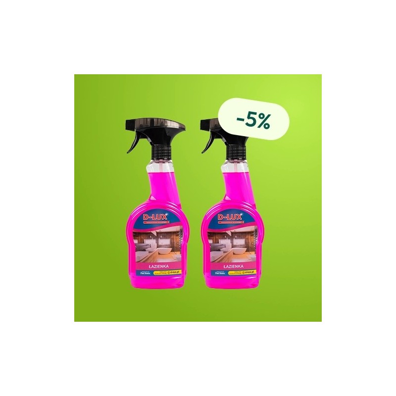 D-LUX Łazienka 500 ml - Zestaw 2 butelek z rabatem D-LUX Łazienka 500 ml - Zestaw 2 butelek z rabatem