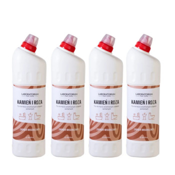 Laboratorium Pani Domu Kamień i rdza 1l o zapachu migdałowym - Zestaw 4 butelek z rabatem i darmową wysyłką