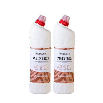 Laboratorium Pani Domu Kamień i rdza 1l o zapachu migdałowym - Zestaw 2 butelek z rabatem