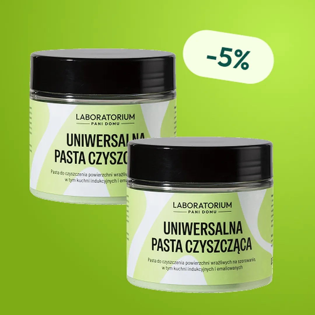 Laboratorium Pani Domu Uniwersalna pasta czyszcząca 500g - Zestaw 2 Opakowań z Rabatem
