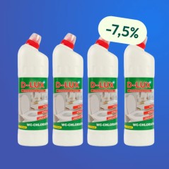 D-LUX WC-CHLORATOS 1l - Zestaw 4 butelek z rabatem