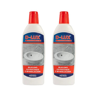 D-LUX - Mleczko Czyszczące Z Wybielaczem 500 Ml - Zestaw 2 butelek z rabatem