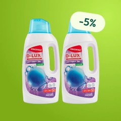 D-LUX - Aktywny Żel Do Prania 1,4 L Color Koncentrat - Zestaw 2 butelek z rabatem