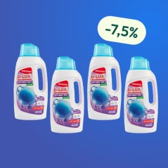 D-LUX - Aktywny Żel Do Prania 1,4 L Color Koncentrat - Zestaw 4 butelek z rabatem