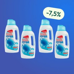 D-LUX - Aktywny Żel Do Prania 1,4 L White Koncentrat - Zestaw 4 butelek z rabatem