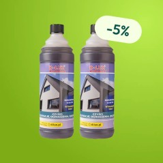 D-LUX - Płyn Do Czyszczenia Elewacji, Ogrodzeń I Dachów 1l - Zestaw 2 Butelek z Rabatem