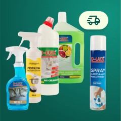 Zestaw podręczny 1 + D-LUX Spray Ułatwiający Prasowanie 300ml z Rabatem i Darmową Wysyłką