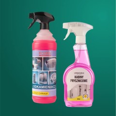 Zestaw D-LUX Odkamieniacz 1L + D-LUX Kabiny Prysznicowe 500ml