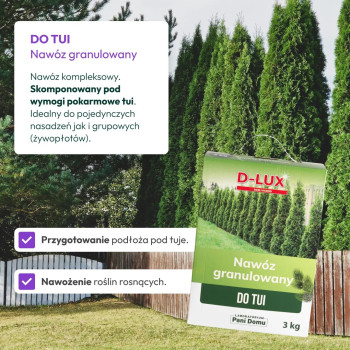 D-LUX Nawóz granulowany do tui 3kg