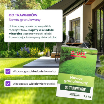 D-LUX Nawóz granulowany do trawników 2,8kg