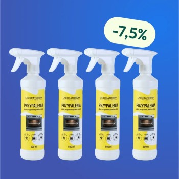 D-LUX - Płyn na Przypalenia 500 ml - Zestaw 4 butelek z rabatem i darmową wysyłką