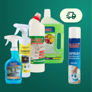 Zestaw podręczny 1 + D-LUX Spray Ułatwiający Prasowanie 300ml z Rabatem i Darmową Wysyłką