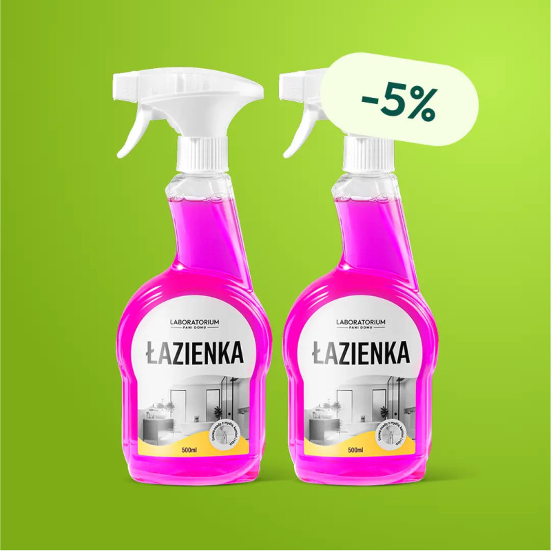 D-LUX Łazienka 500 ml - Zestaw 2 butelek z rabatem D-LUX Łazienka 500 ml - Zestaw 2 butelek z rabatem
