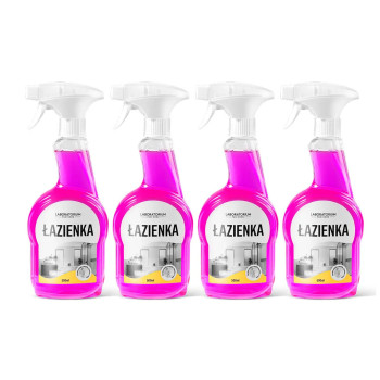 D-LUX Łazienka 500 ml - Zestaw 4 butelek z rabatem i Darmową Wysyłką