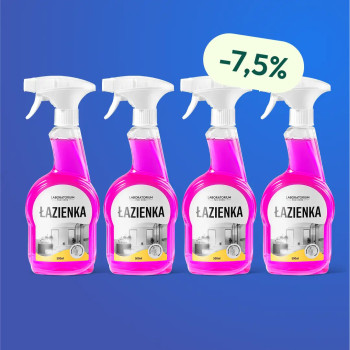 D-LUX Łazienka 500 ml - Zestaw 4 butelek z rabatem i Darmową Wysyłką