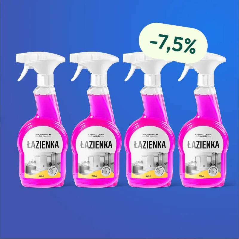 D-LUX Łazienka 500 ml - Zestaw 4 butelek z rabatem i Darmową Wysyłką D-LUX Łazienka 500 ml - Zestaw 4 butelek z rabatem i Darmową Wysyłką