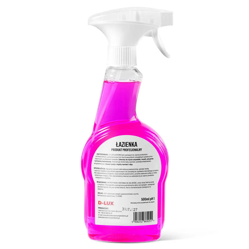 D-LUX Łazienka 500 ml - Zestaw 4 butelek z rabatem i Darmową Wysyłką D-LUX Łazienka 500 ml - Zestaw 4 butelek z rabatem i Darmową Wysyłką
