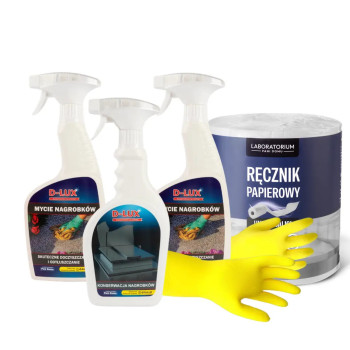 Zestaw Kompleksowe czyszczenie nagrobków z rabatem i darmową wysyłką