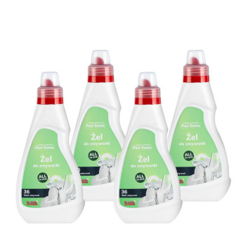 D-LUX Żel do zmywarki ALL IN ONE 720 ml - Zestaw 4 Butelek z Rabatem