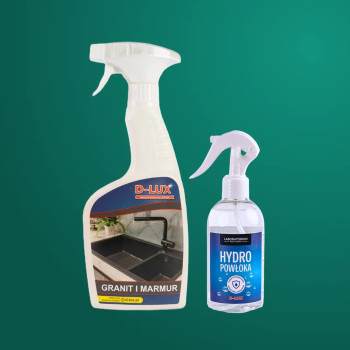 Zestaw D-LUX Powłoka Hydrofobowa 250ml + D-LUX Granit I Marmur 500ml