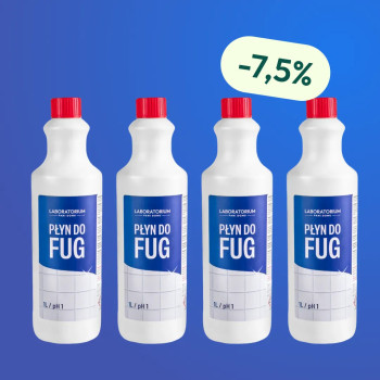 D-LUX płyn do czyszczenia fug 1 L - Zestaw 4 Butelek Z Rabatem i Darmową Wysyłką