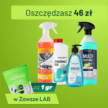 Zestaw Niezbędny z Rabatem + Kapsułki do zmywarki Zawsze LAB