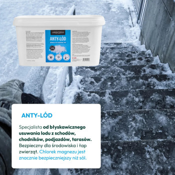 D-LUX Anty-Lód - Preparat do usuwania lodu i śniegu - 4kg