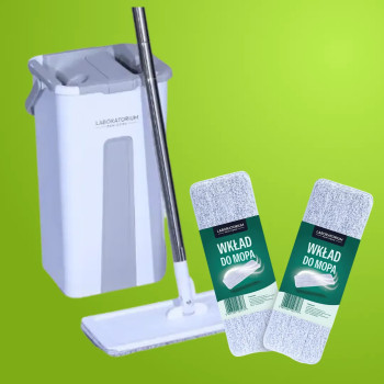 Zestaw Mop Kompaktowy + 2 Zapasowe Wkłady
