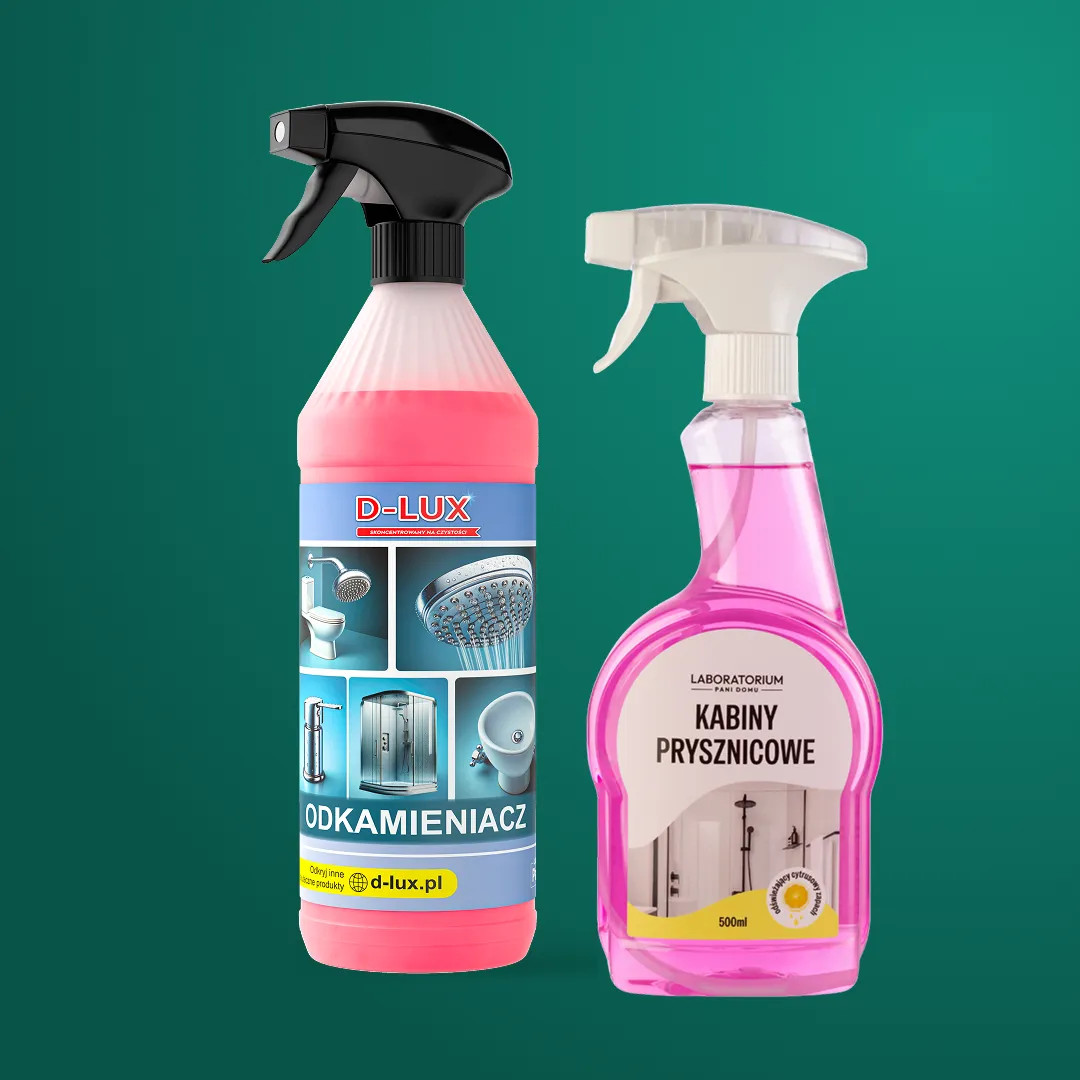 Zestaw D-LUX Odkamieniacz 1L + D-LUX Kabiny Prysznicowe 500ml